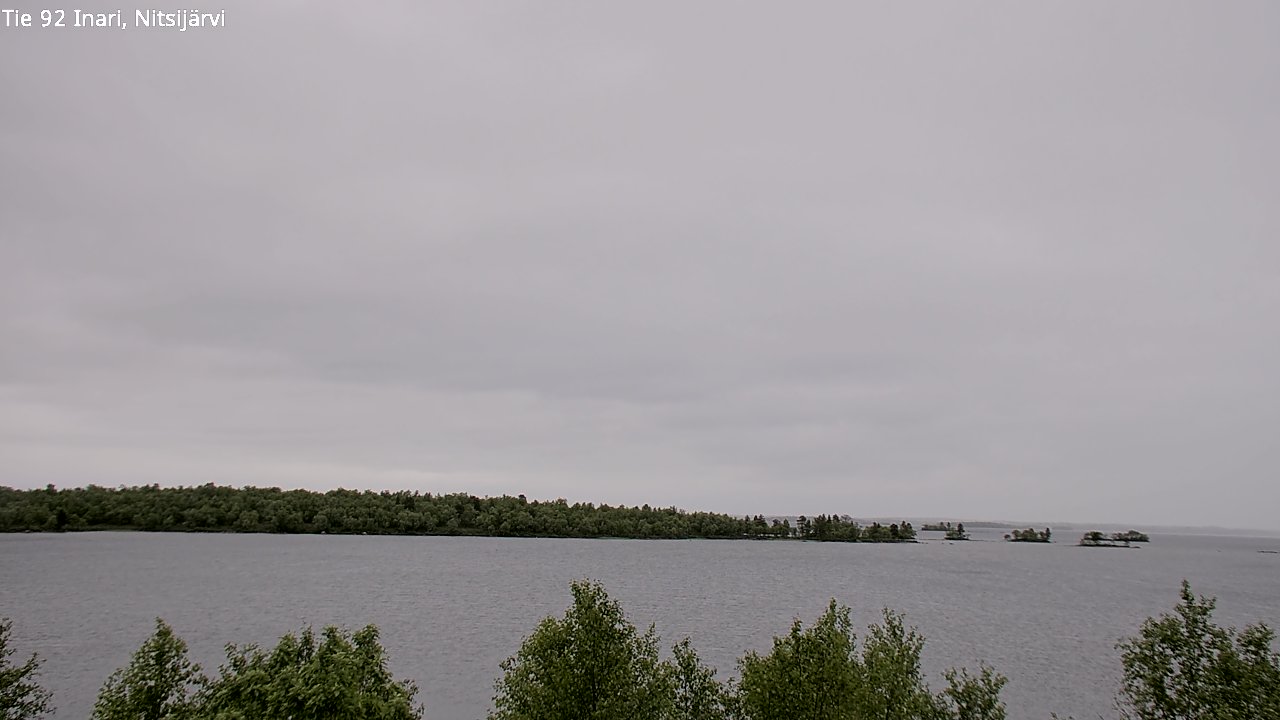 Weather Camera Image Väg 92 Enare, Nitsijärvi, Inari, Lappi