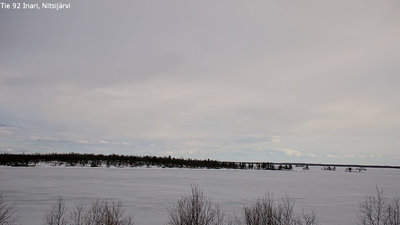 Weather Camera Image Väg 92 Enare, Nitsijärvi, Inari, Lappi