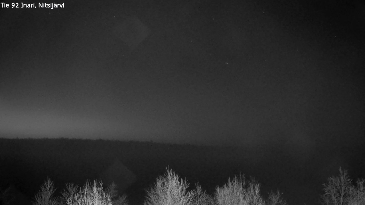 Weather Camera Image Road 92 Inari, Nitsijärvi, Inari, Lappi