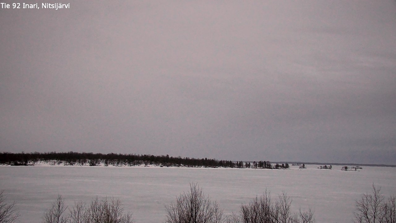 Weather Camera Image Väg 92 Enare, Nitsijärvi, Inari, Lappi