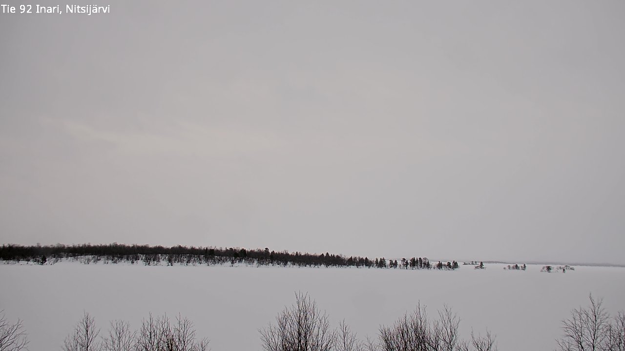 Weather Camera Image Road 92 Inari, Nitsijärvi, Inari, Lappi