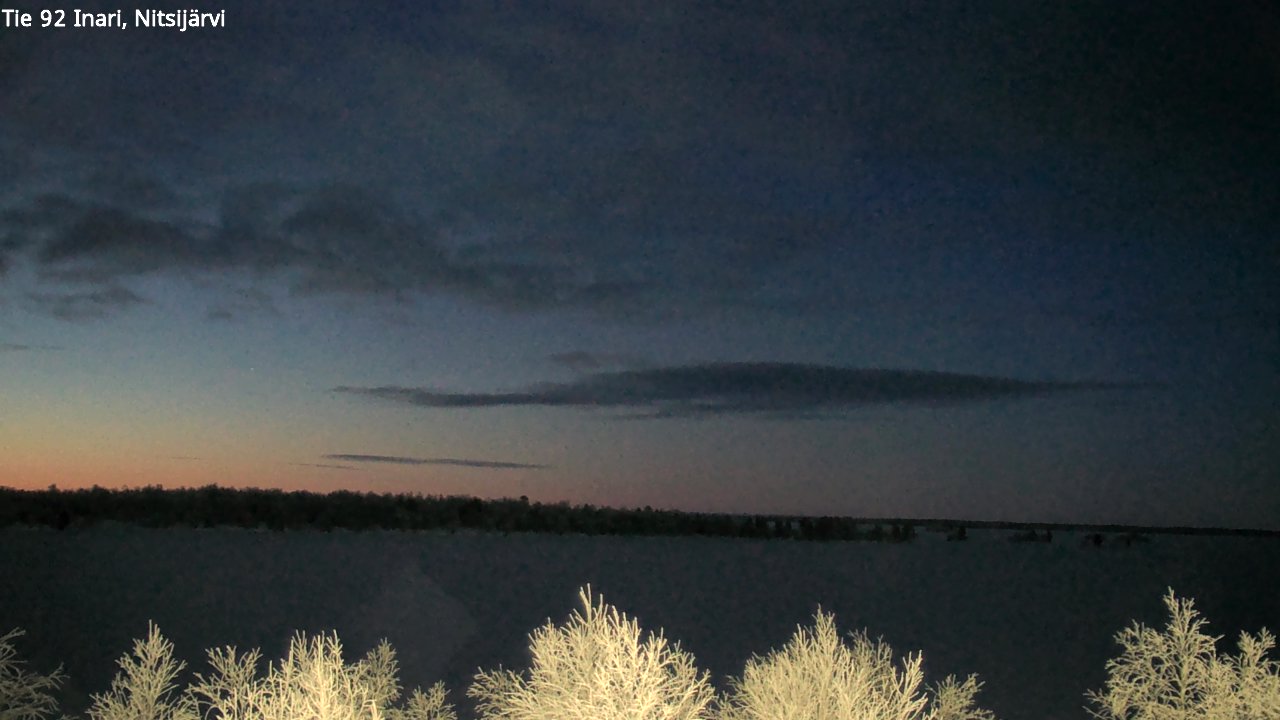 Kelikamerat Kuva Tie 92 Inari, Nitsijärvi, Inari, Lappi