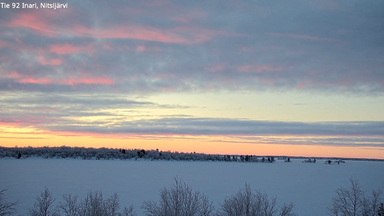 Kelikamerat Kuva Tie 92 Inari, Nitsijärvi, Inari, Lappi