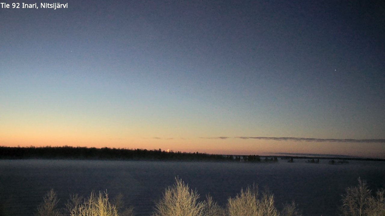 Weather Camera Image Road 92 Inari, Nitsijärvi, Inari, Lappi