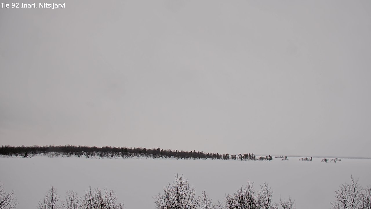 Weather Camera Image Road 92 Inari, Nitsijärvi, Inari, Lappi