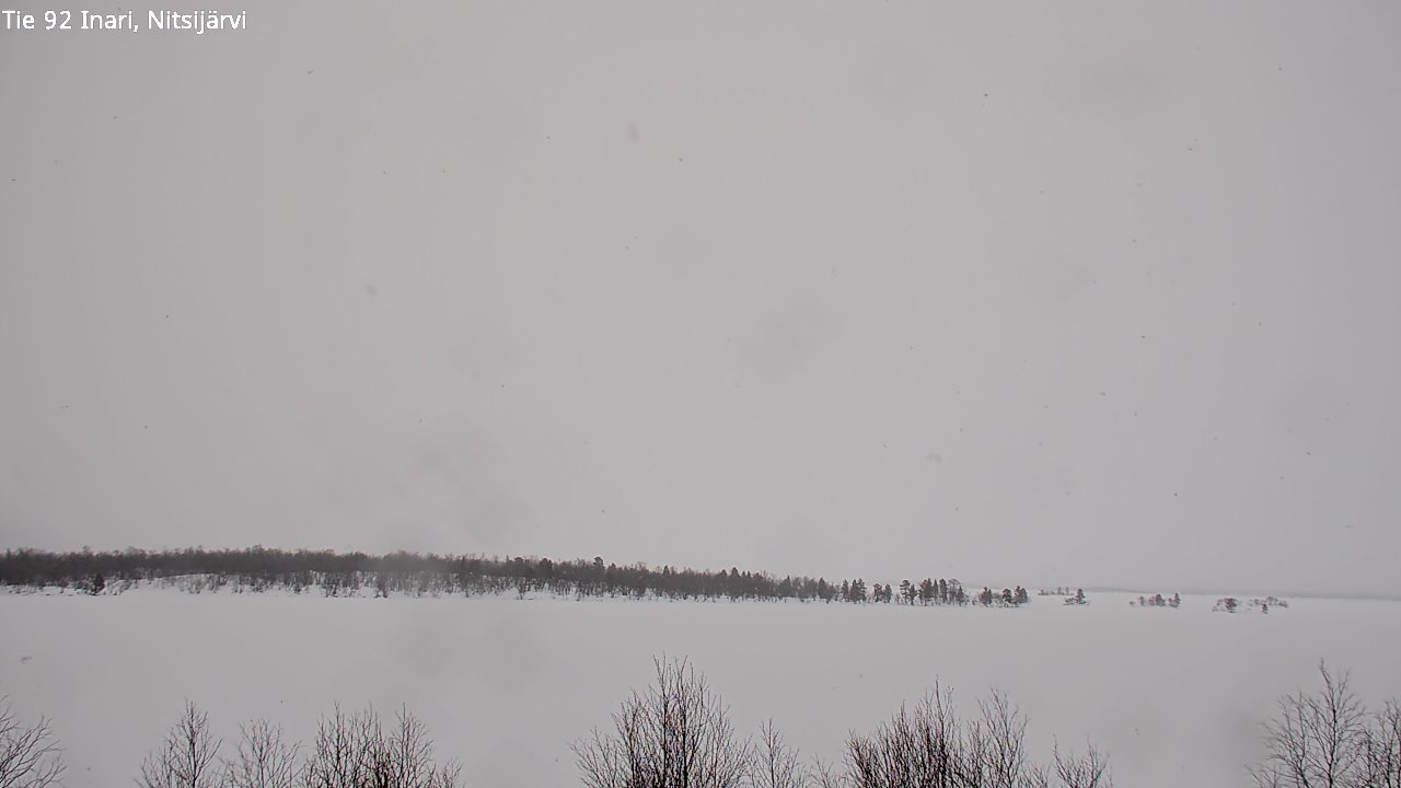 Weather Camera Image Road 92 Inari, Nitsijärvi, Inari, Lappi