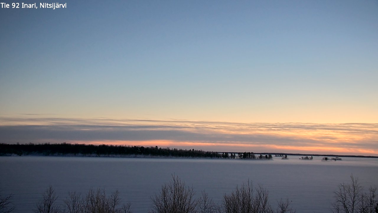 Weather Camera Image Road 92 Inari, Nitsijärvi, Inari, Lappi