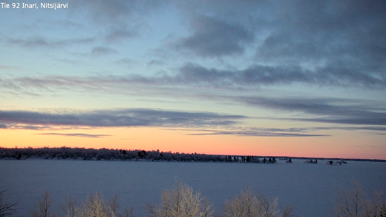 Kelikamerat Kuva Tie 92 Inari, Nitsijärvi, Inari, Lappi
