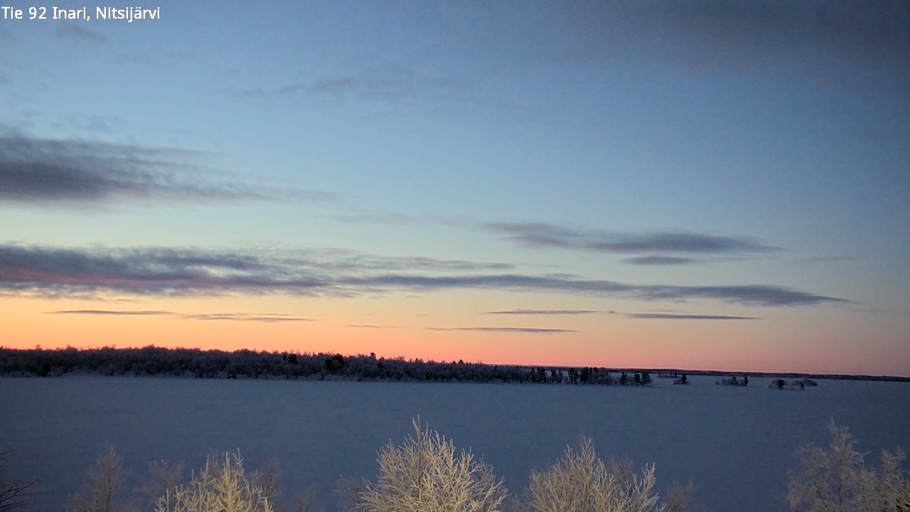 Kelikamerat Kuva Tie 92 Inari, Nitsijärvi, Inari, Lappi