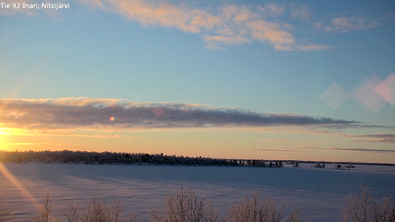 Kelikamerat Kuva Tie 92 Inari, Nitsijärvi, Inari, Lappi