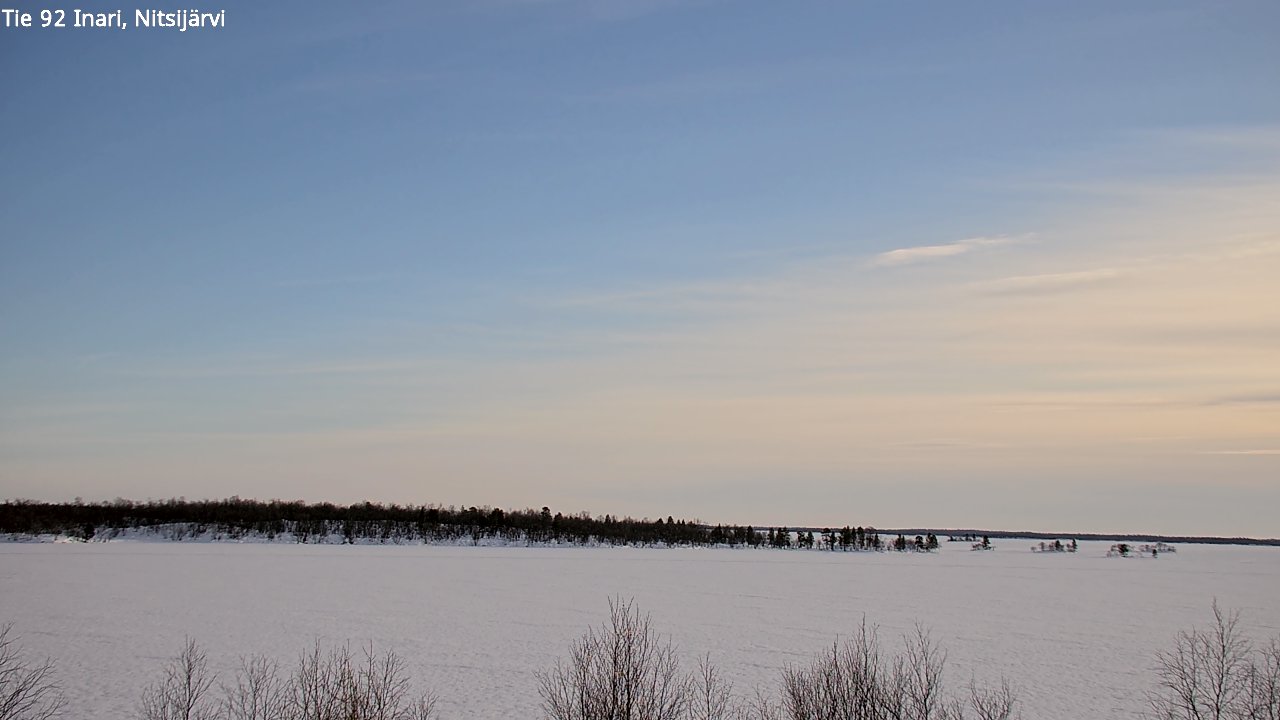 Kelikamerat Kuva Tie 92 Inari, Nitsijärvi, Inari, Lappi