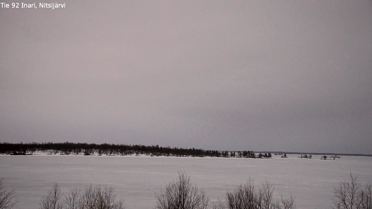 Weather Camera Image Väg 92 Enare, Nitsijärvi, Inari, Lappi