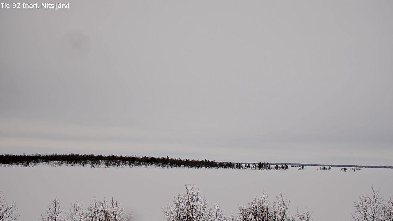 Kelikamerat Kuva Tie 92 Inari, Nitsijärvi, Inari, Lappi