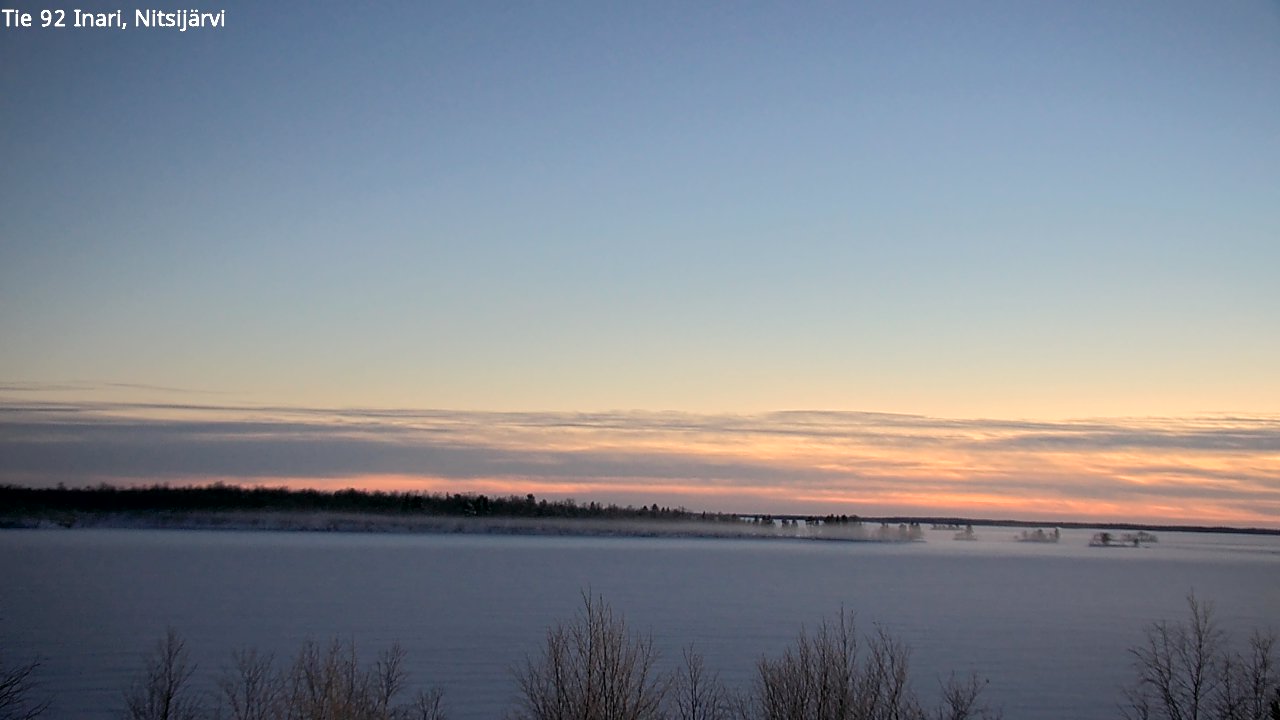 Weather Camera Image Road 92 Inari, Nitsijärvi, Inari, Lappi