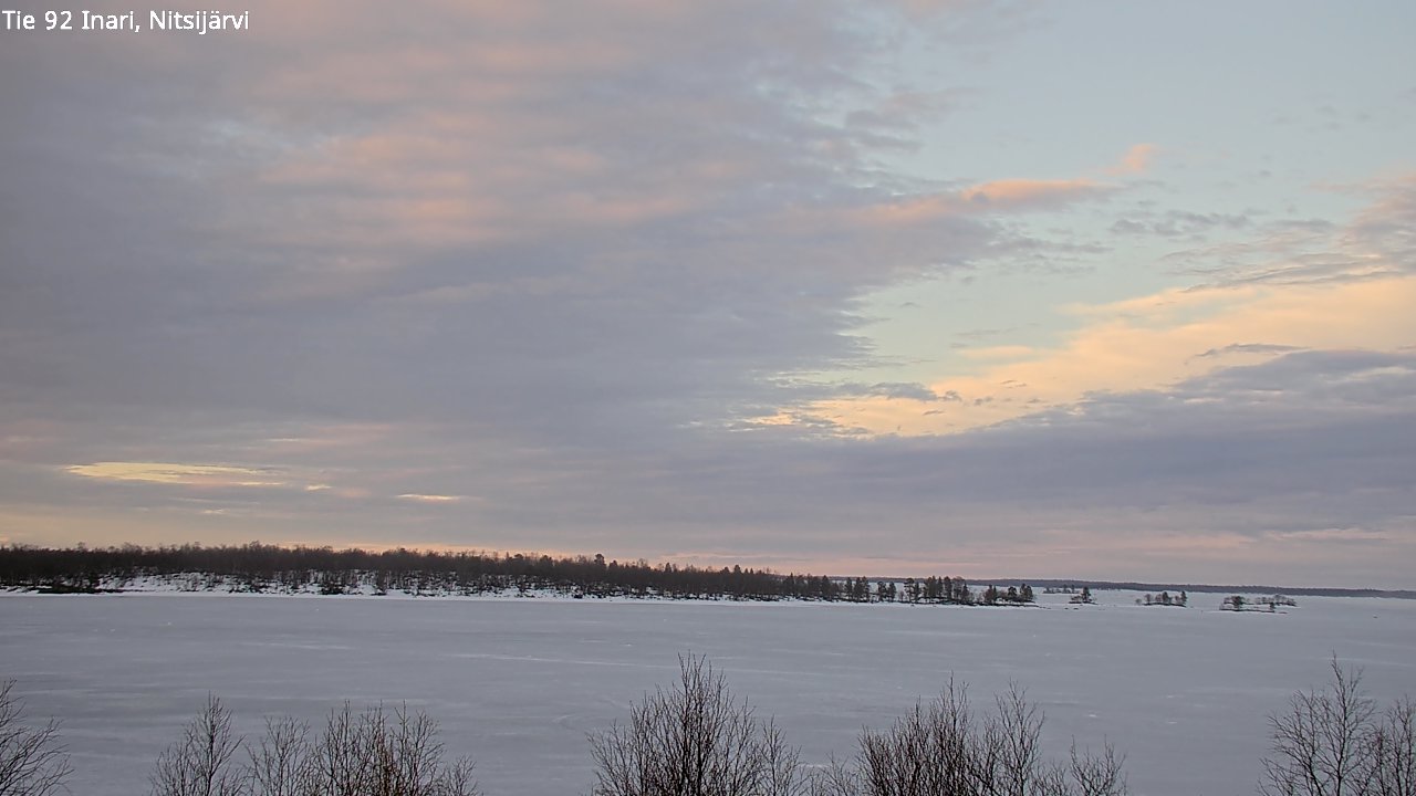 Weather Camera Image Väg 92 Enare, Nitsijärvi, Inari, Lappi