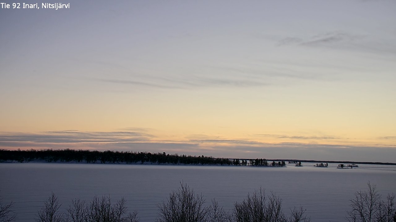 Weather Camera Image Road 92 Inari, Nitsijärvi, Inari, Lappi