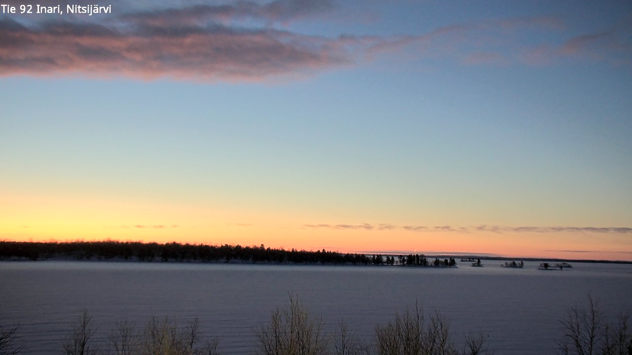 Weather Camera Image Road 92 Inari, Nitsijärvi, Inari, Lappi
