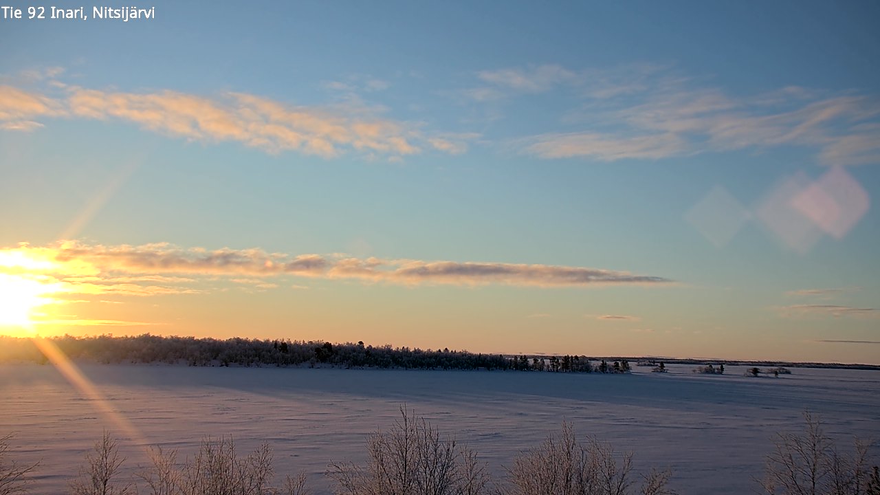 Kelikamerat Kuva Tie 92 Inari, Nitsijärvi, Inari, Lappi