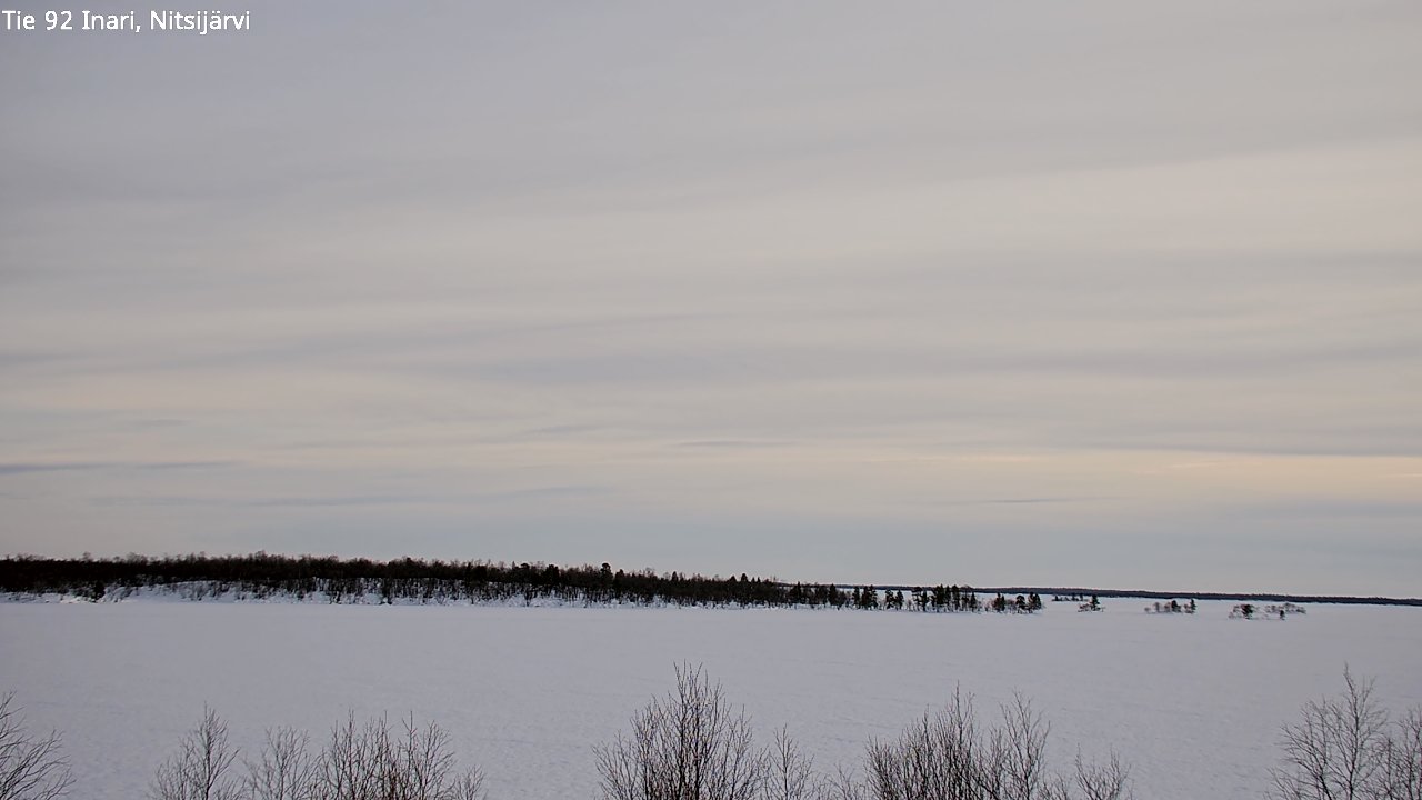 Kelikamerat Kuva Tie 92 Inari, Nitsijärvi, Inari, Lappi