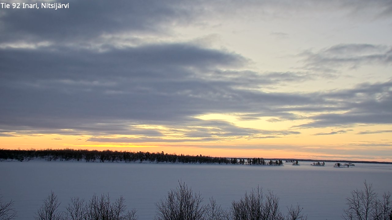 Weather Camera Image Road 92 Inari, Nitsijärvi, Inari, Lappi