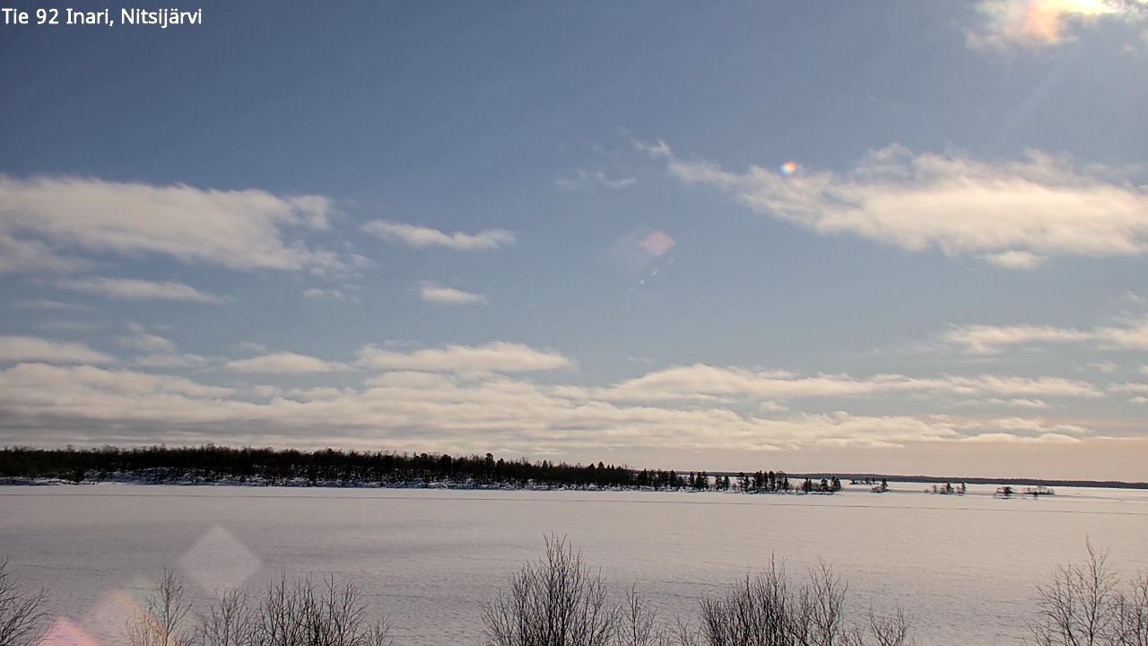 Kelikamerat Kuva Tie 92 Inari, Nitsijärvi, Inari, Lappi