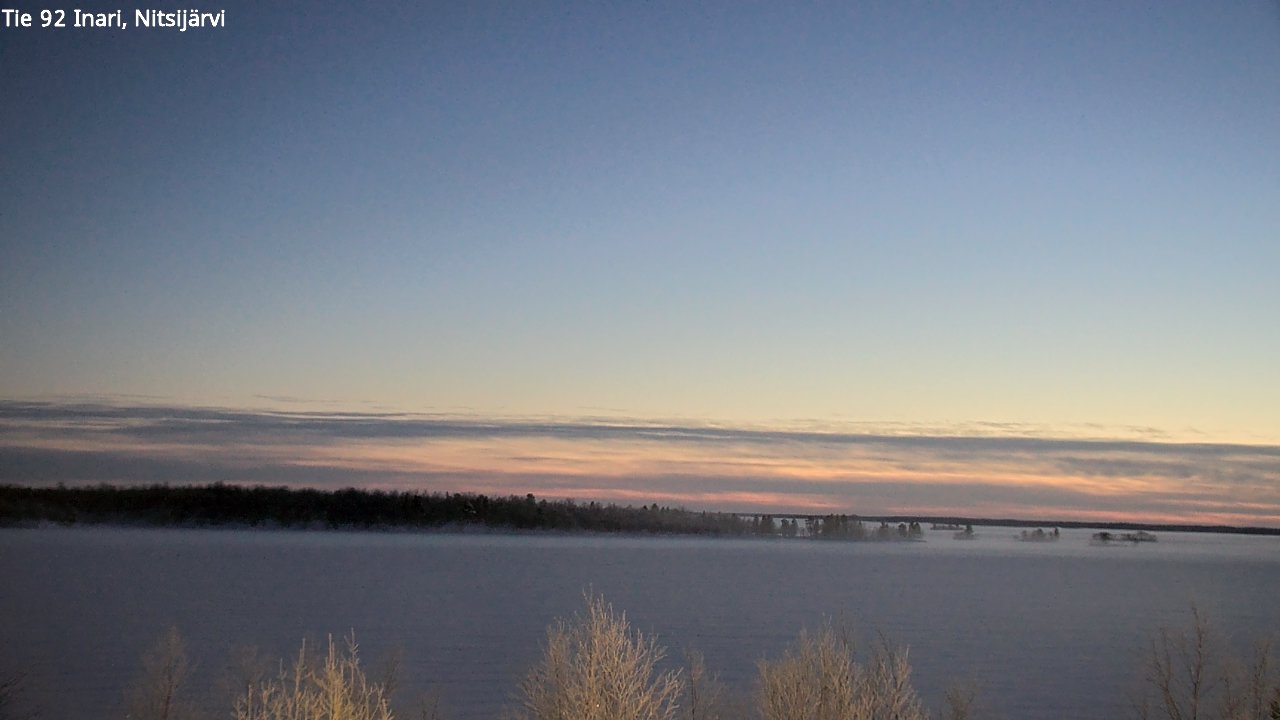 Weather Camera Image Road 92 Inari, Nitsijärvi, Inari, Lappi