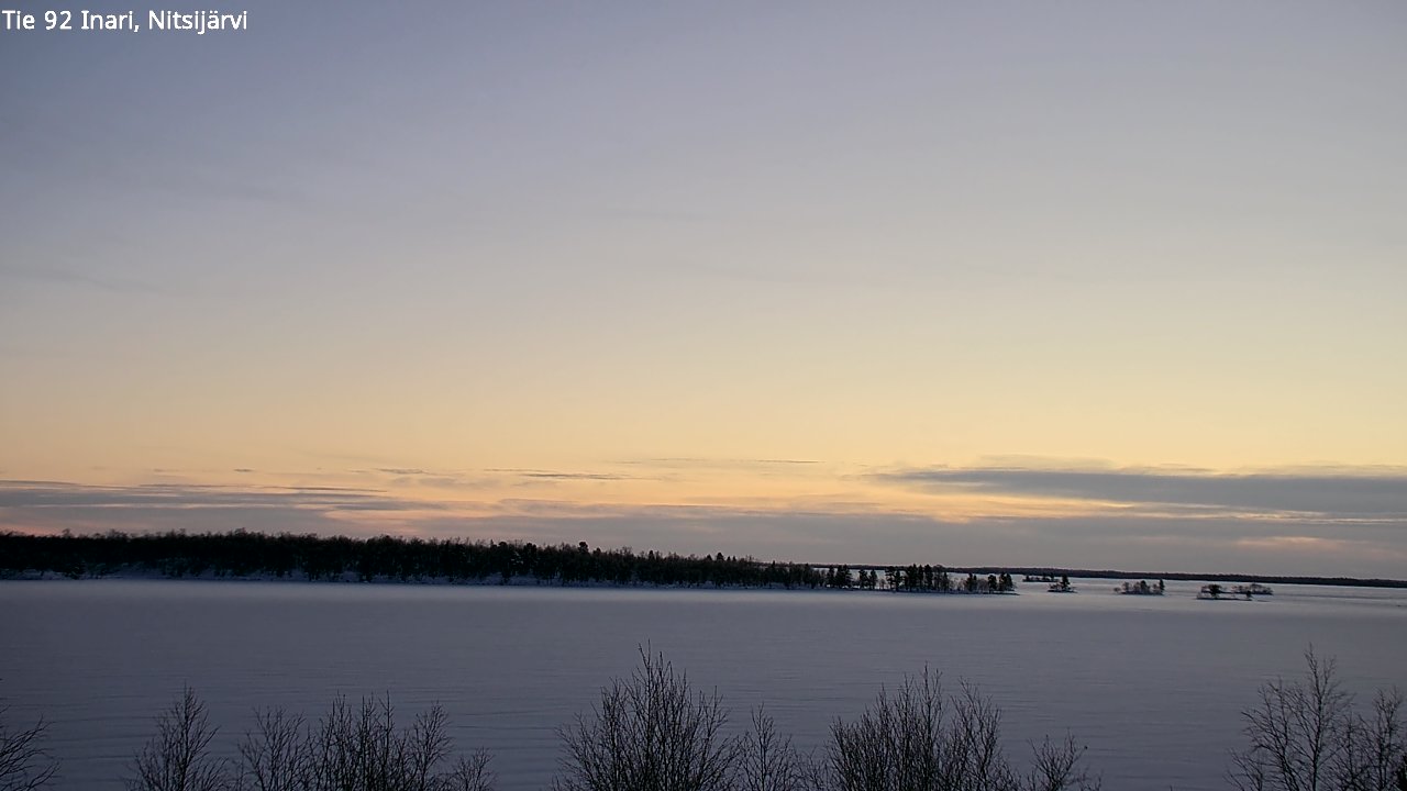 Weather Camera Image Road 92 Inari, Nitsijärvi, Inari, Lappi