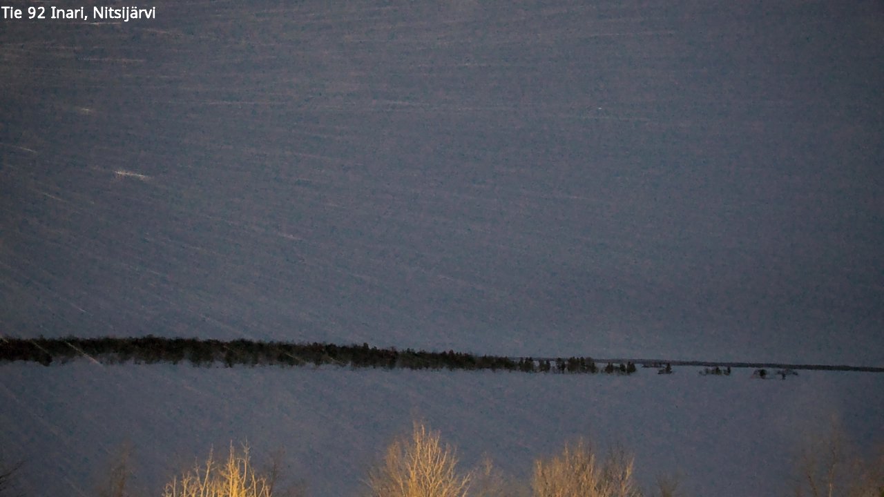 Kelikamerat Kuva Tie 92 Inari, Nitsijärvi, Inari, Lappi