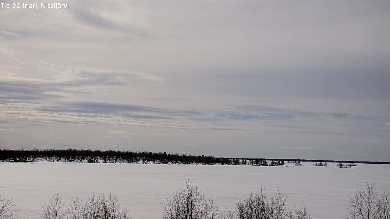 Weather Camera Image Väg 92 Enare, Nitsijärvi, Inari, Lappi
