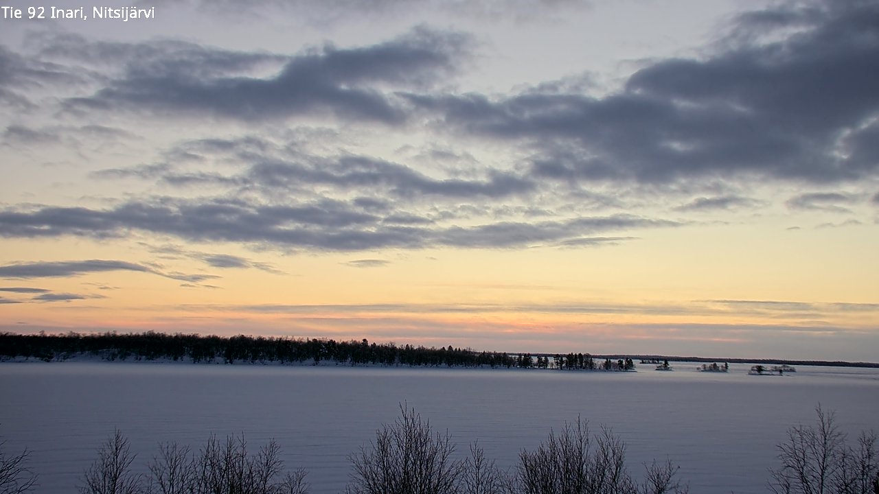 Weather Camera Image Road 92 Inari, Nitsijärvi, Inari, Lappi