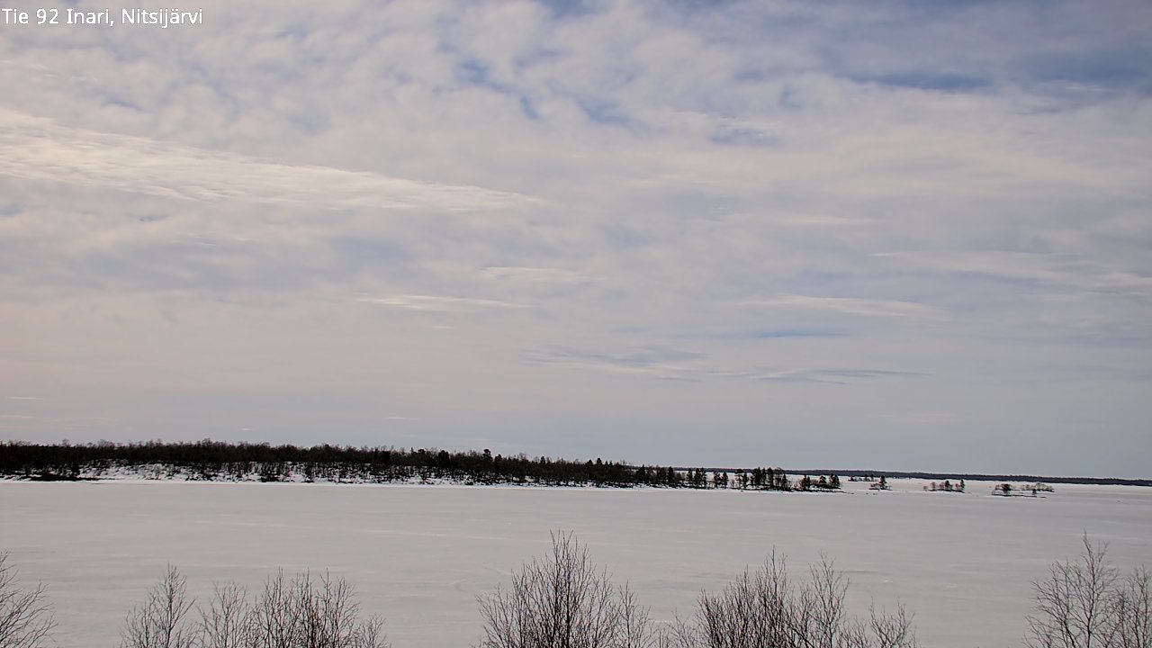 Weather Camera Image Väg 92 Enare, Nitsijärvi, Inari, Lappi