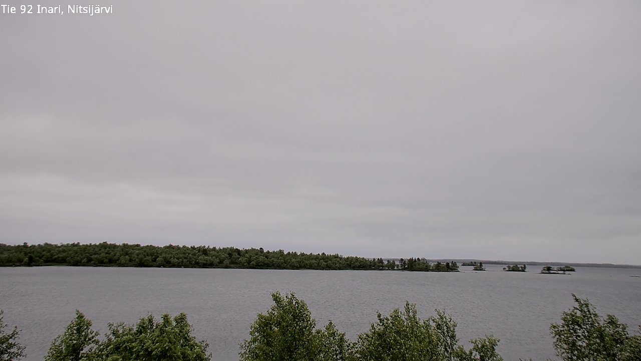 Weather Camera Image Väg 92 Enare, Nitsijärvi, Inari, Lappi