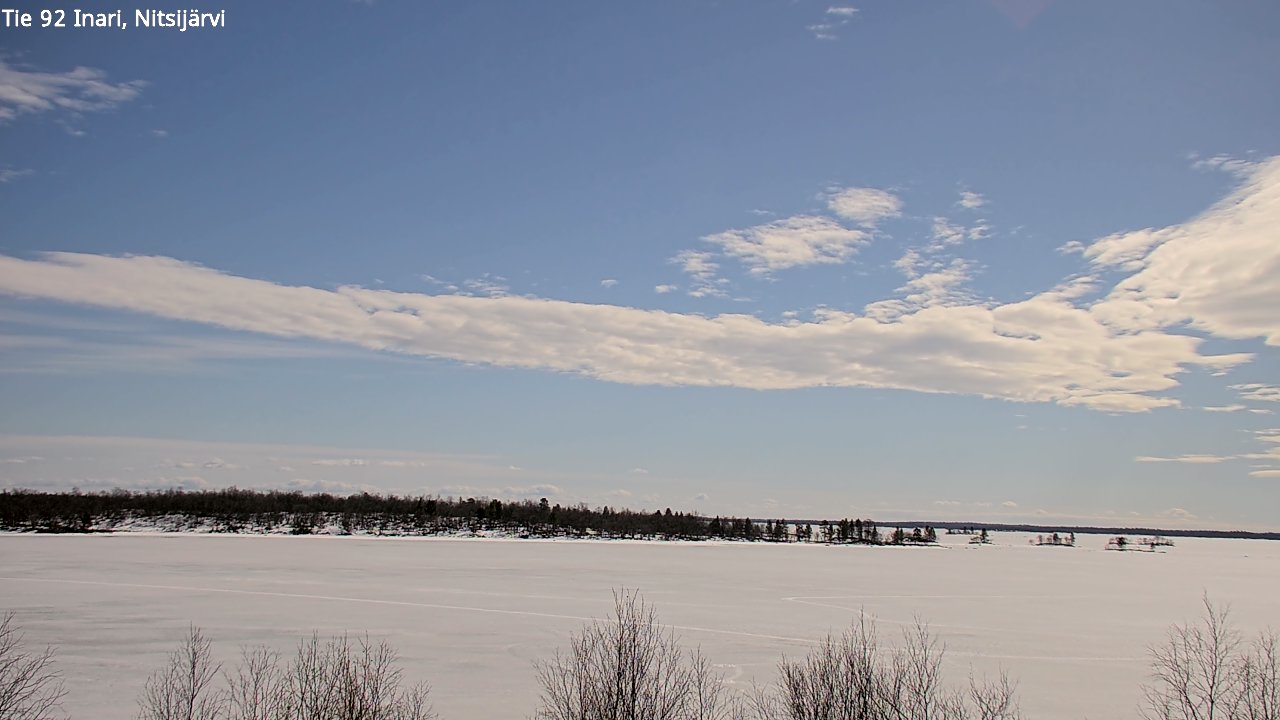 Weather Camera Image Väg 92 Enare, Nitsijärvi, Inari, Lappi