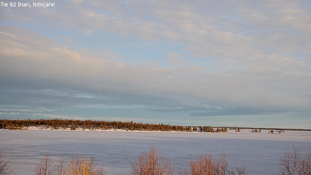 Weather Camera Image Väg 92 Enare, Nitsijärvi, Inari, Lappi