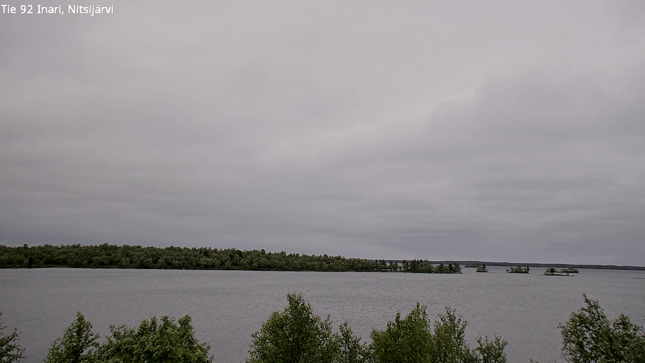 Weather Camera Image Väg 92 Enare, Nitsijärvi, Inari, Lappi