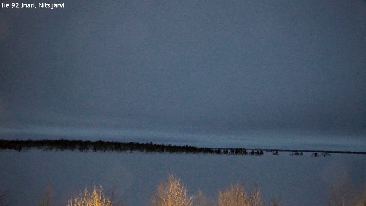 Kelikamerat Kuva Tie 92 Inari, Nitsijärvi, Inari, Lappi