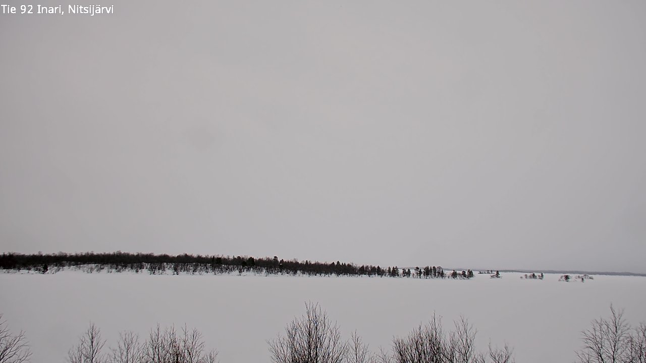 Weather Camera Image Road 92 Inari, Nitsijärvi, Inari, Lappi