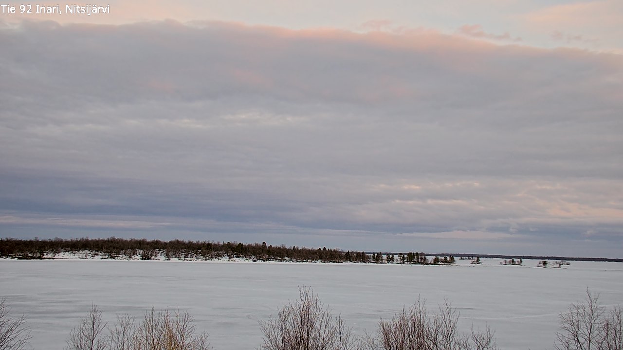 Kelikamerat Kuva Tie 92 Inari, Nitsijärvi, Inari, Lappi