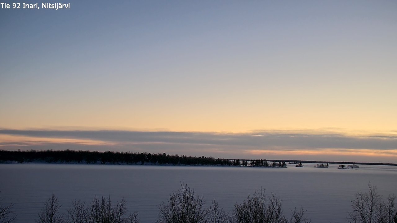 Weather Camera Image Road 92 Inari, Nitsijärvi, Inari, Lappi