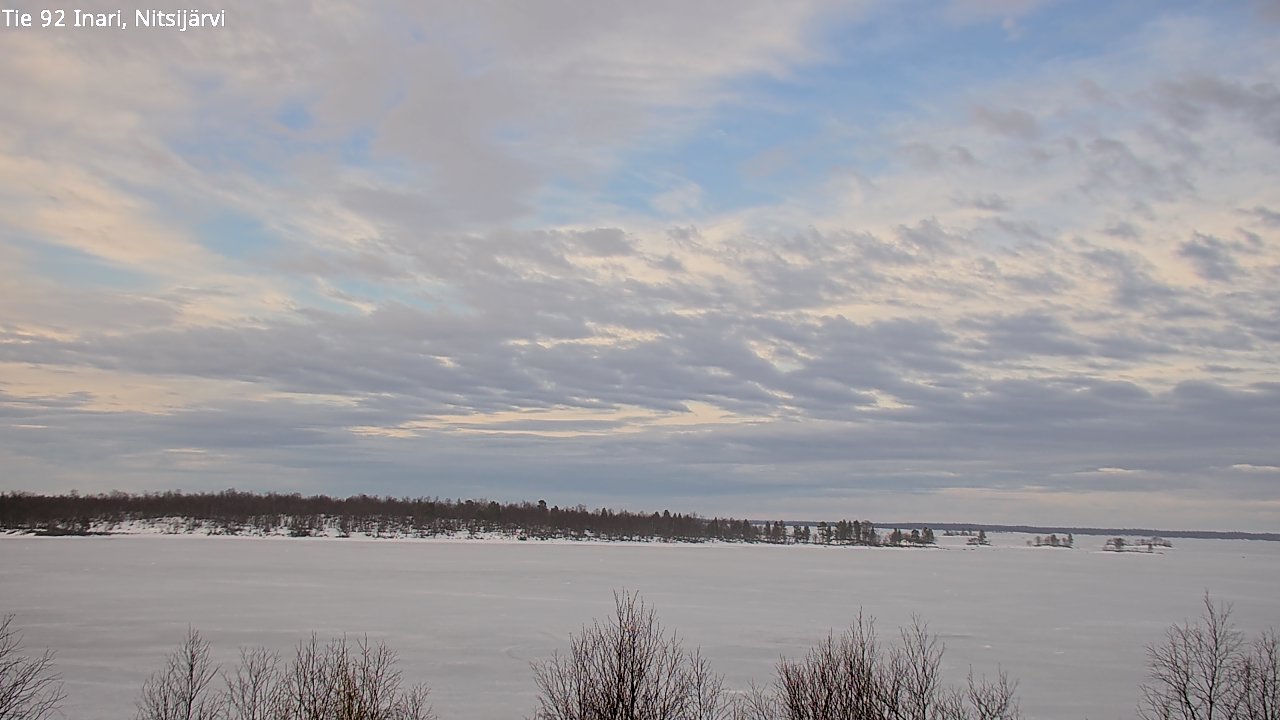Weather Camera Image Väg 92 Enare, Nitsijärvi, Inari, Lappi