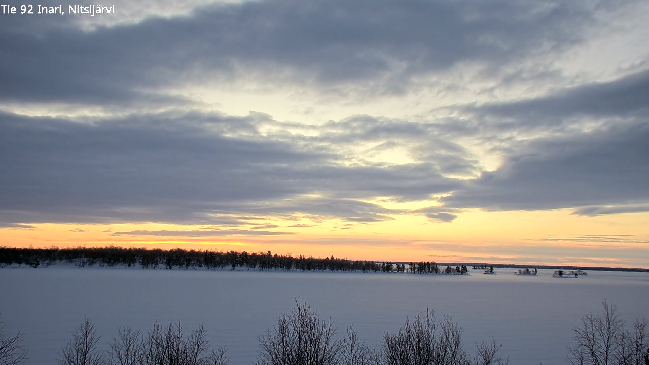 Weather Camera Image Road 92 Inari, Nitsijärvi, Inari, Lappi
