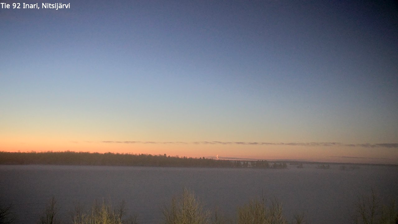 Weather Camera Image Road 92 Inari, Nitsijärvi, Inari, Lappi