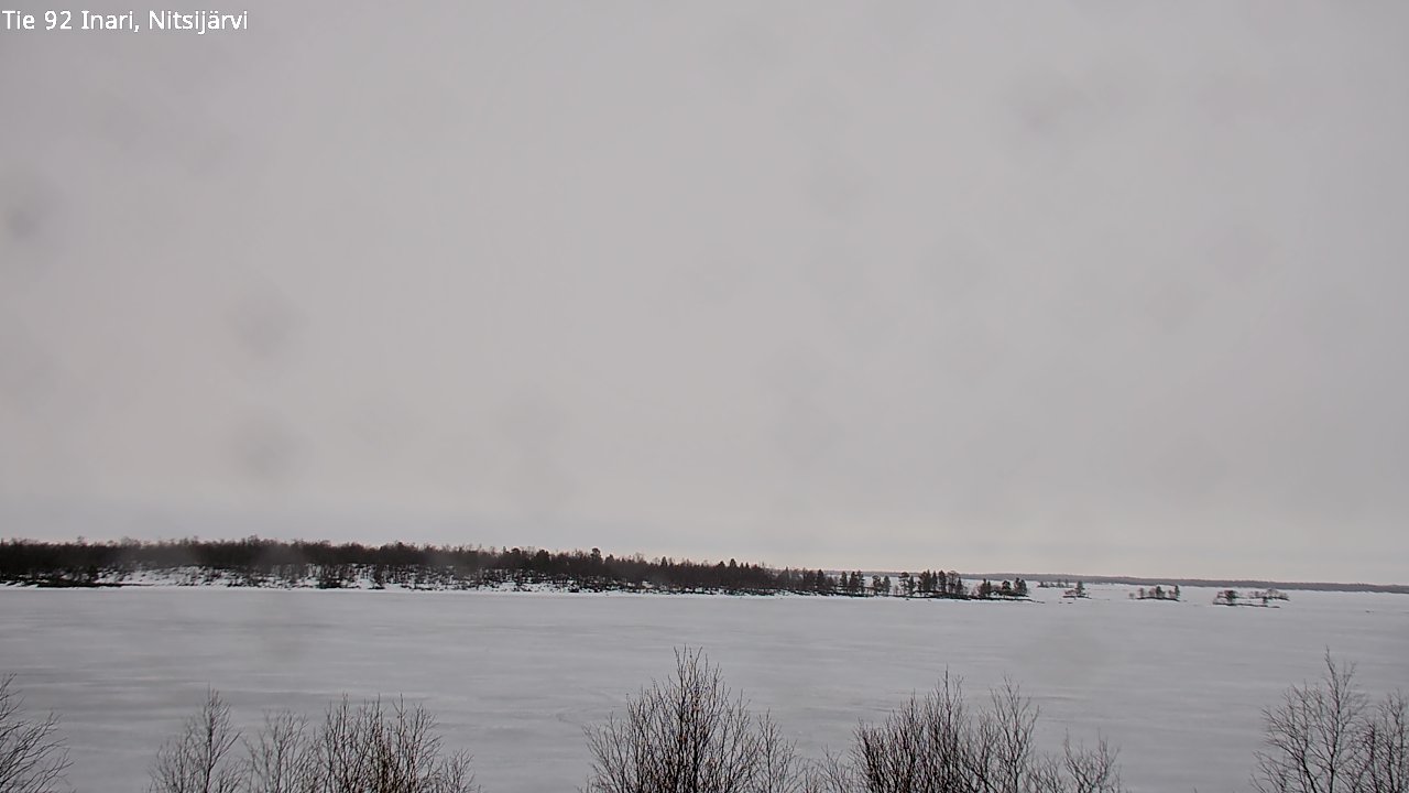 Weather Camera Image Road 92 Inari, Nitsijärvi, Inari, Lappi