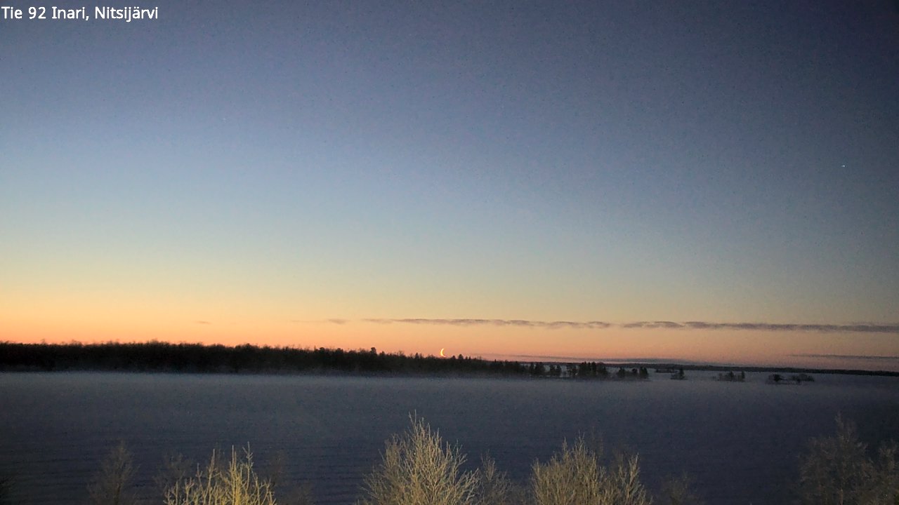 Weather Camera Image Road 92 Inari, Nitsijärvi, Inari, Lappi