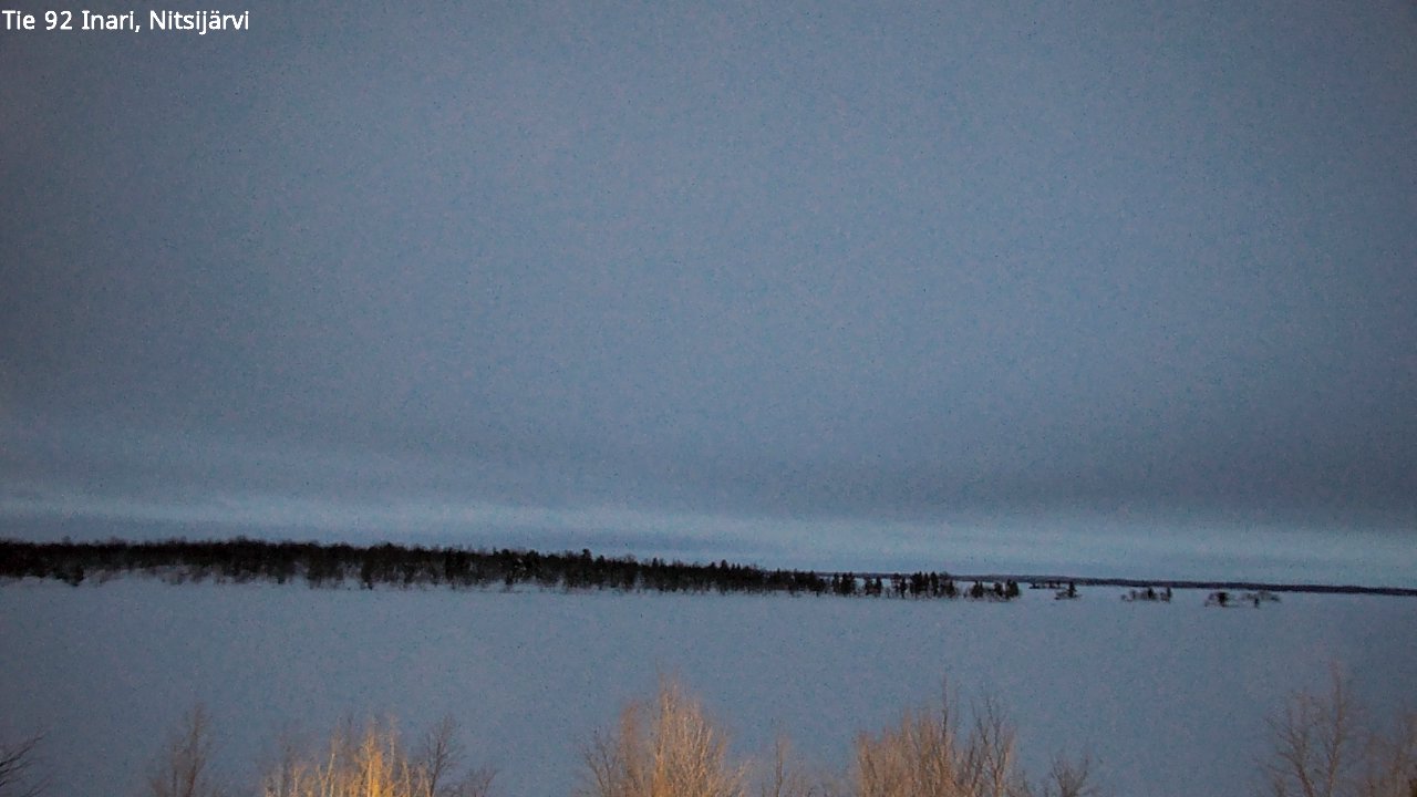 Kelikamerat Kuva Tie 92 Inari, Nitsijärvi, Inari, Lappi