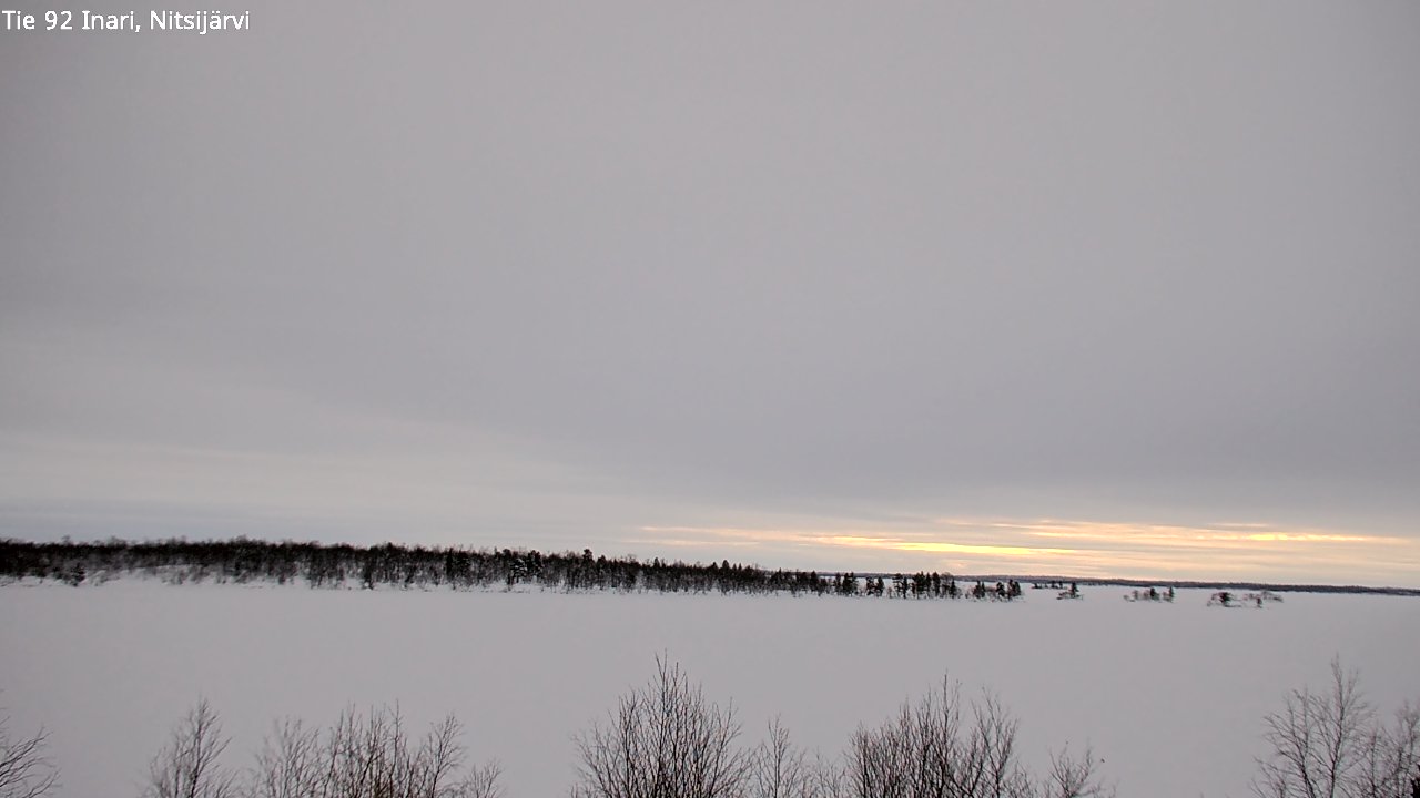 Kelikamerat Kuva Tie 92 Inari, Nitsijärvi, Inari, Lappi