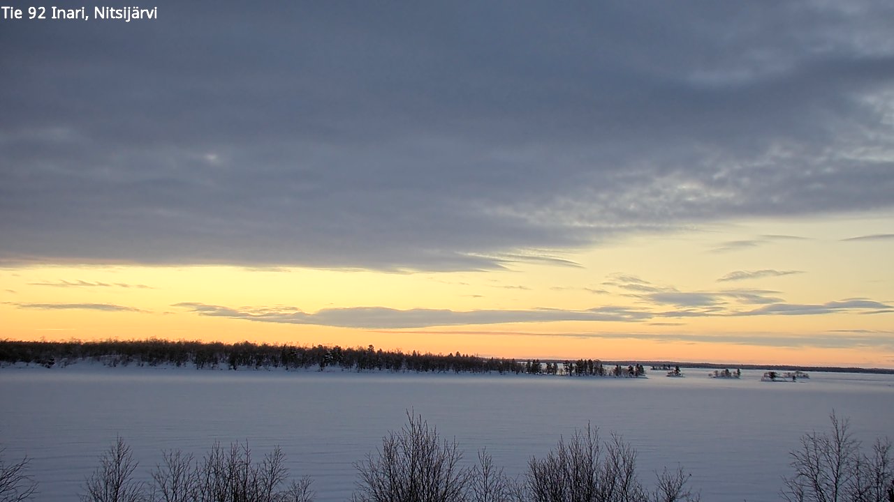 Weather Camera Image Road 92 Inari, Nitsijärvi, Inari, Lappi