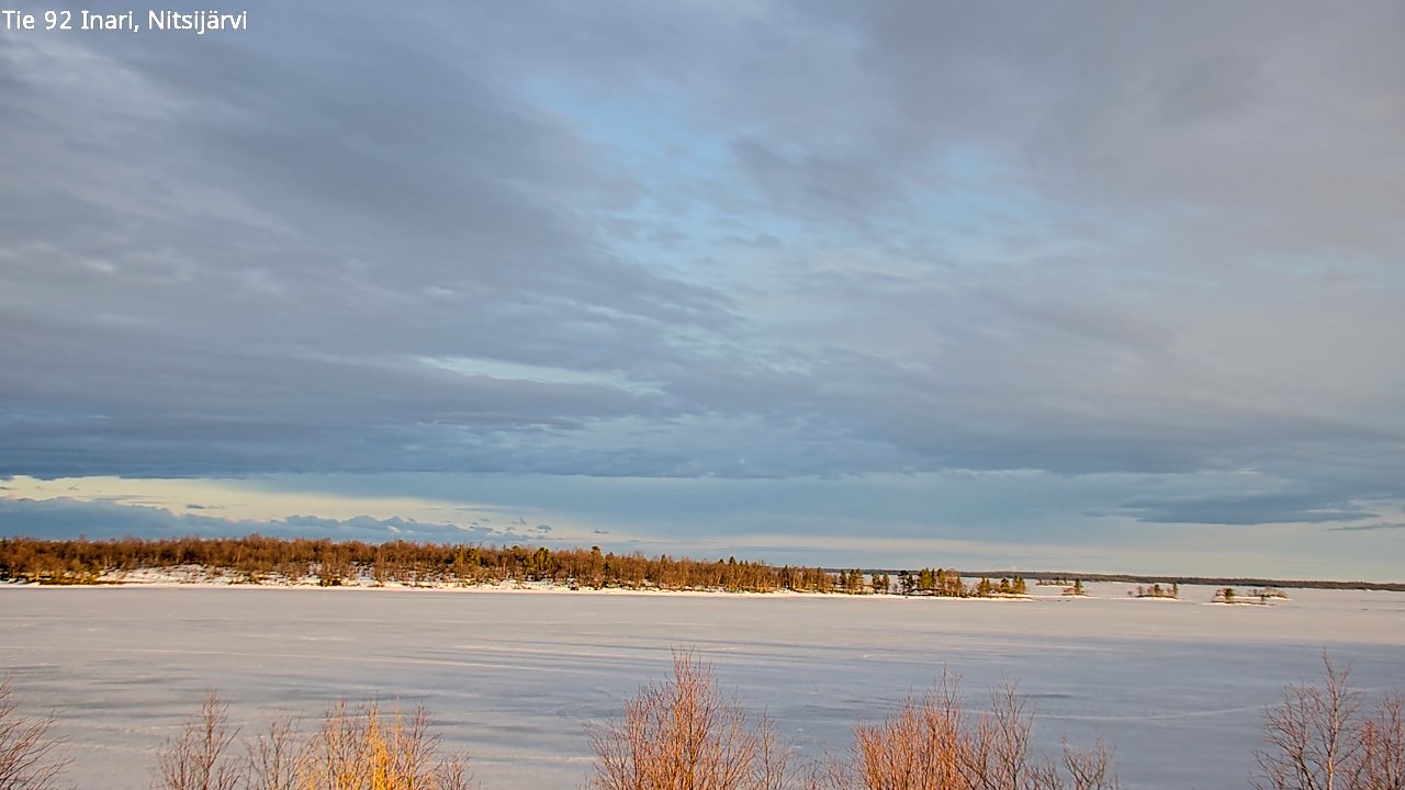 Weather Camera Image Väg 92 Enare, Nitsijärvi, Inari, Lappi