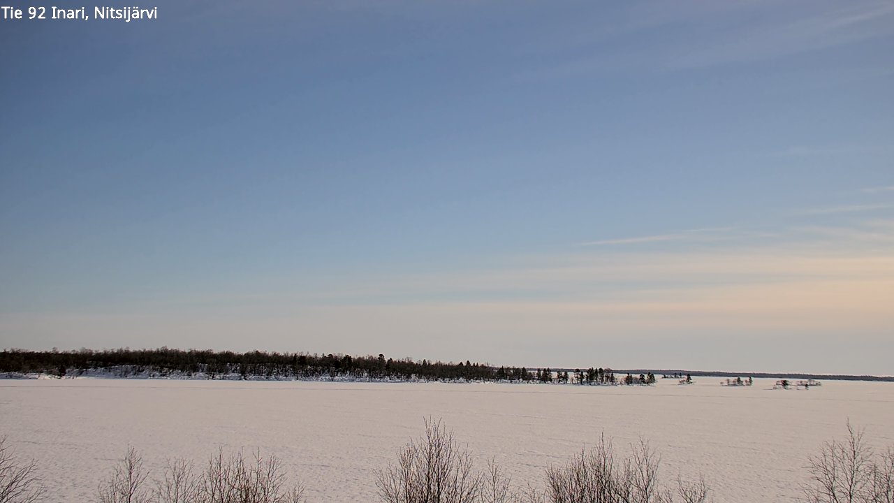 Kelikamerat Kuva Tie 92 Inari, Nitsijärvi, Inari, Lappi