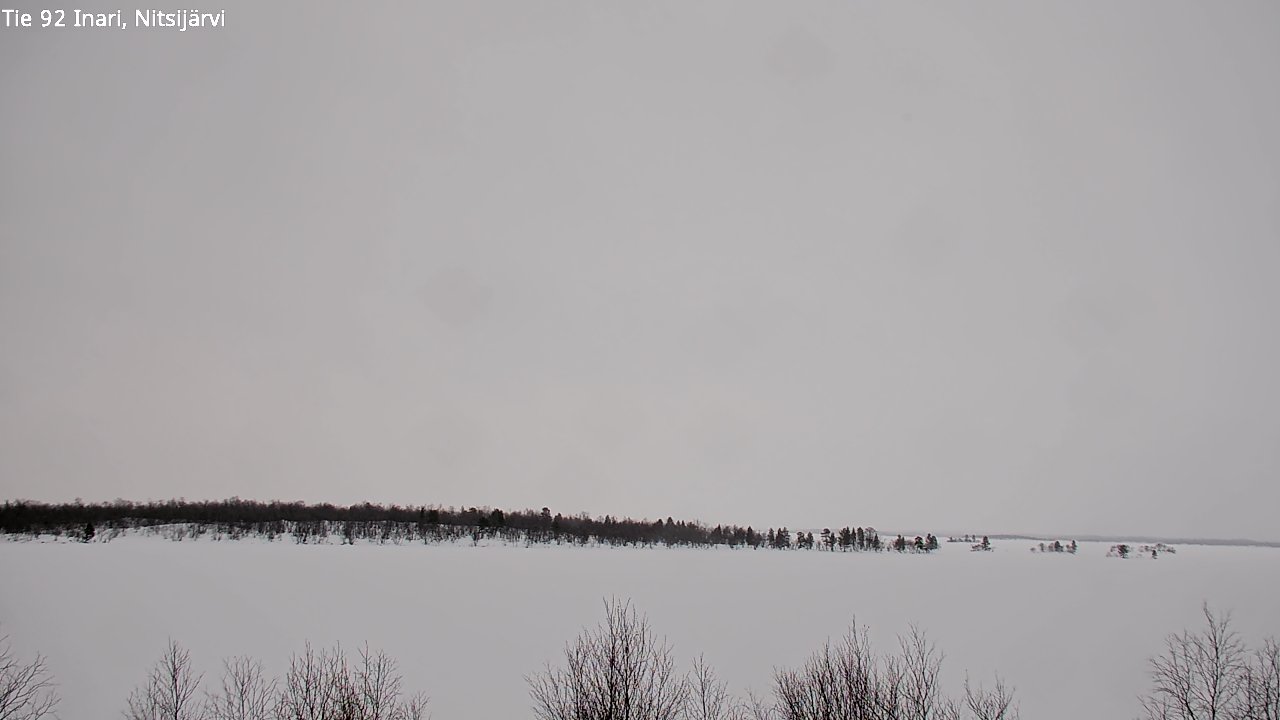 Weather Camera Image Road 92 Inari, Nitsijärvi, Inari, Lappi